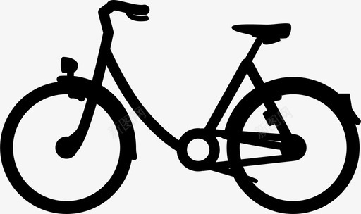 自行车骑车人女性骑手骑行图标图标
