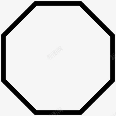 边框图片八角形几何形多边形图标图标