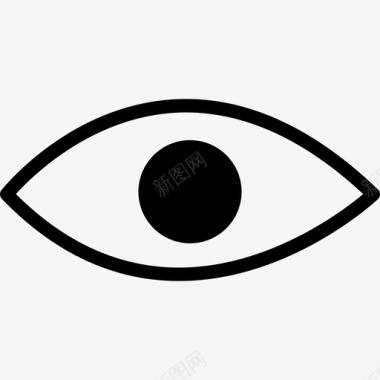 人或动物的眼睛形状几个图标图标