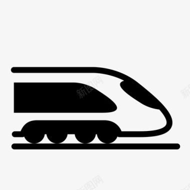 旅游火车高铁铁路图标图标