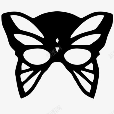 面具面具蝴蝶服装图标图标