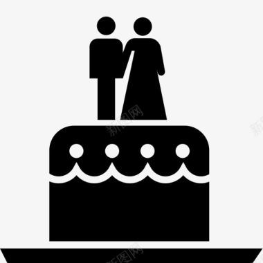 结婚结婚蛋糕结婚爱情图标图标