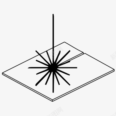 切割机矢量激光切割机切割激光切割图标图标