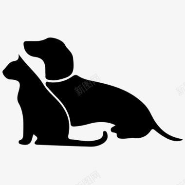 狗宠物宠物收养猫图标图标