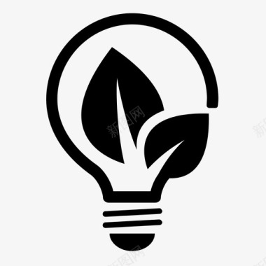 灯具可持续能源光明电图标图标