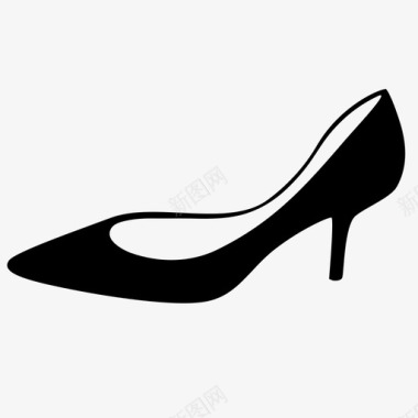 高跟鞋高跟鞋连衣裙时装脚正式图标图标