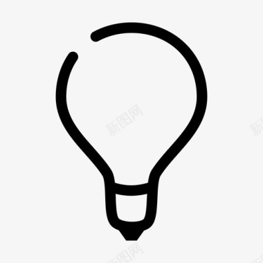 光亮折射灯泡光亮创意图标图标