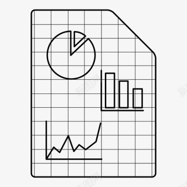 数据信息表格报告图表数据图标图标