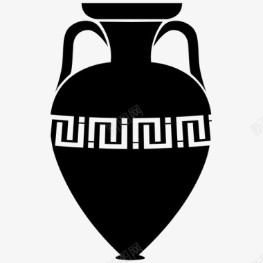 花瓶双耳瓶古代图标图标