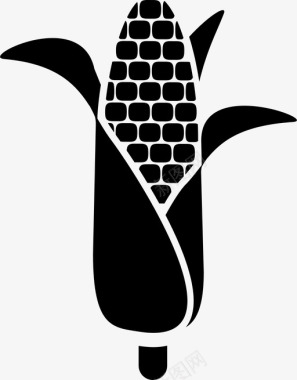 粮食素材玉米玉米秸秆作物图标图标