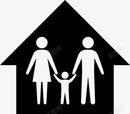 社区建设家庭房屋人道主义基础设施图标图标
