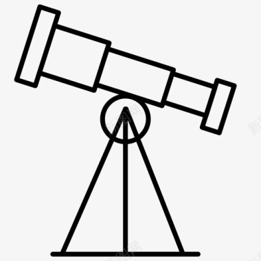 星光背景素材望远镜双筒望远镜看图标图标