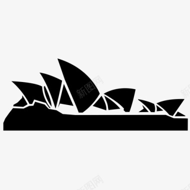 悉尼大剧院悉尼歌剧院建筑澳大利亚图标图标
