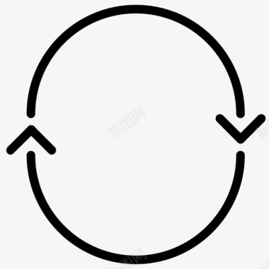 迭代循环箭头开发图标图标