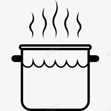 蒸汽煮茶热水开水烹饪图标图标