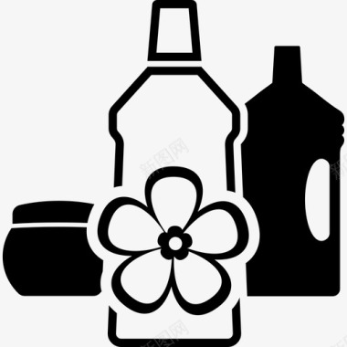 鲜花洗涤剂清洁剂鲜花图标图标