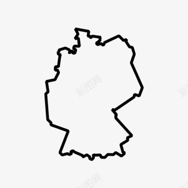 德国边境国家图标图标
