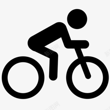 骑自行车的人赛车手图标图标