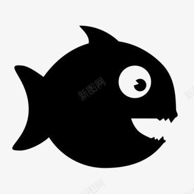 笑脸鱼食人鱼比拉那图标图标