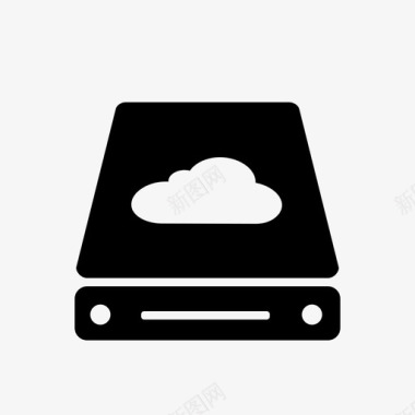 硬盘硬盘备份云图标图标