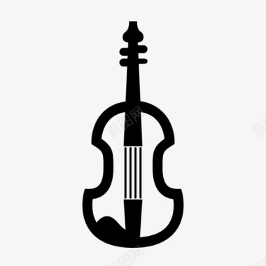 小提琴乐器管弦乐队图标图标