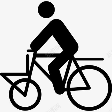 自行车手绘自行车货物自行车手图标图标