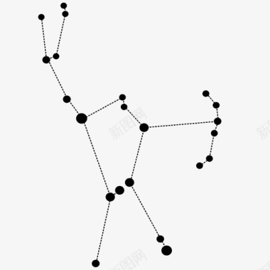 文字背景图案猎户座星座神话图标图标