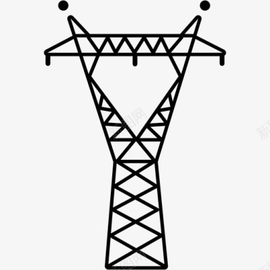 电压器测试输电塔电气化工业电力电力线路图标图标