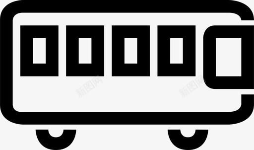 公共交通标识公共汽车汽车公共交通图标图标