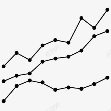 黑色信息图表图表锚定点点图标图标