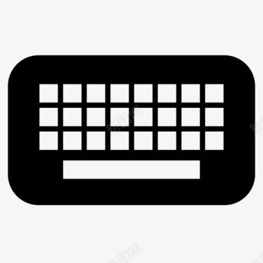 键盘字母按钮电脑键盘电子产品图标图标