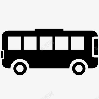 校车公共汽车汽车公共交通图标图标