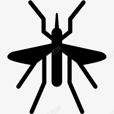 传染疾病蚊子西尼罗河病毒公共卫生图标图标