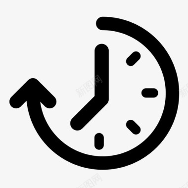 女人时间时间时钟时间旅行时间线计时器图标图标