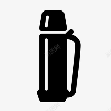 保温瓶瓶子咖啡真空真空瓶图标图标
