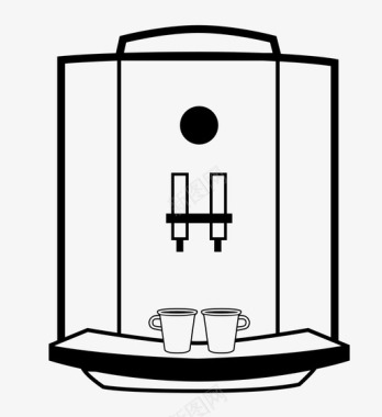 法式咖啡壶咖啡机咖啡壶饮料图标图标