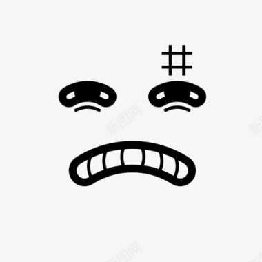 生气的冬瓜生气表情情绪图标图标