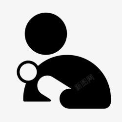 产后护理为人父母母亲新生儿图标高清图片