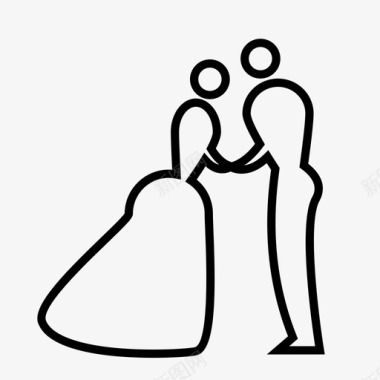 夫妇婚礼妻子人图标图标