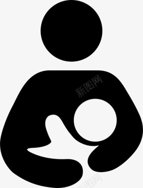 抱着婴儿的妈妈母乳喂养婴儿乳汁专家牛奶妈妈图标图标
