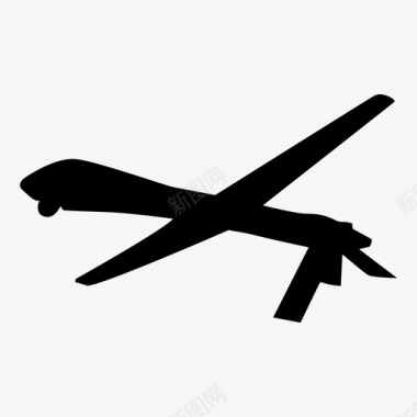 战争无人机飞机炸弹图标图标