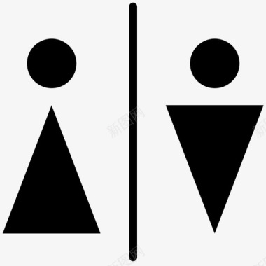 中性款浴室男式卫生间女图标图标