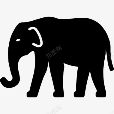 大象狩猎旅游景点图标图标