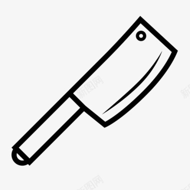 中式采购产品切肉刀工具切片图标图标