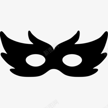 面具面具狂欢节服装图标图标