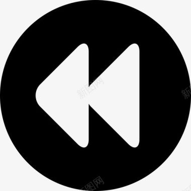 向左旋转后退箭头向左图标图标