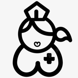 护士服装护士服装职业图标高清图片