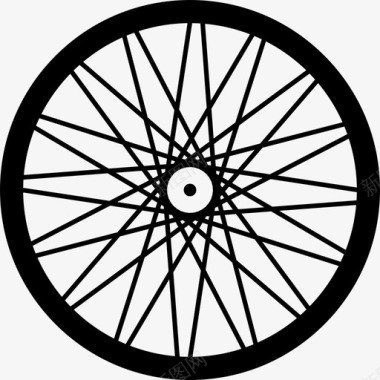 自行车轮子空气自行车圆圈旋转图标图标