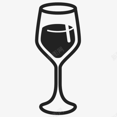 葡萄酒红酒酒杯图标图标