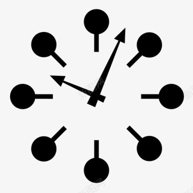 矢量钟表底纹钟表装饰装饰品图标图标